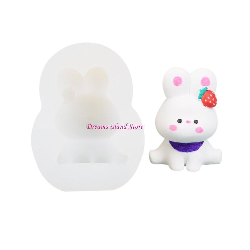 Cartoon Rabbit Fondant Mold Biscuits Mold DIY Cartoon Press Baking Mold Birthday Cookie Tools Cake Decorating Tools HX6C