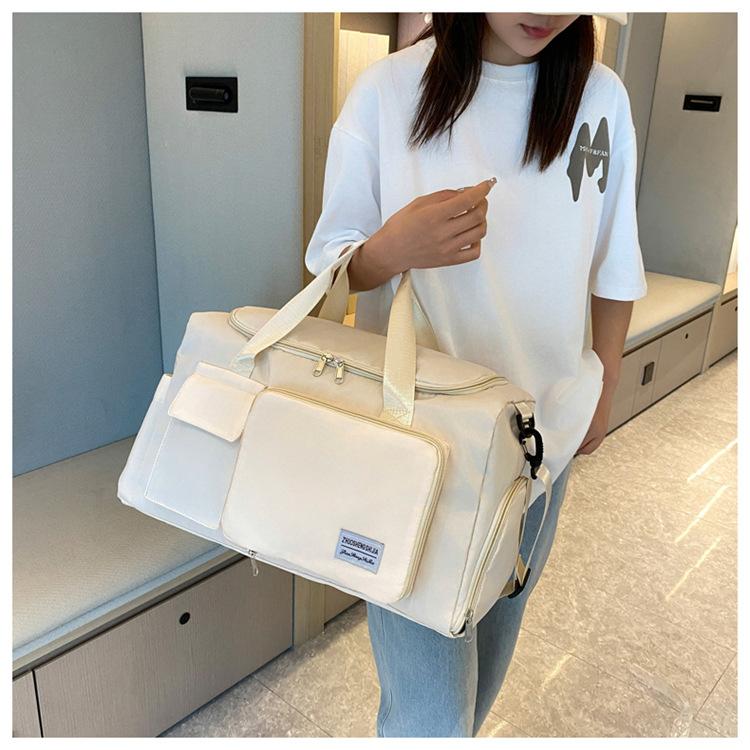 Handbag Travel Bag Large Capacity Luggage Bag Wet And Dry Separation Gym Bag Independent Shoe Compartment Folding Storage Maternity Bag