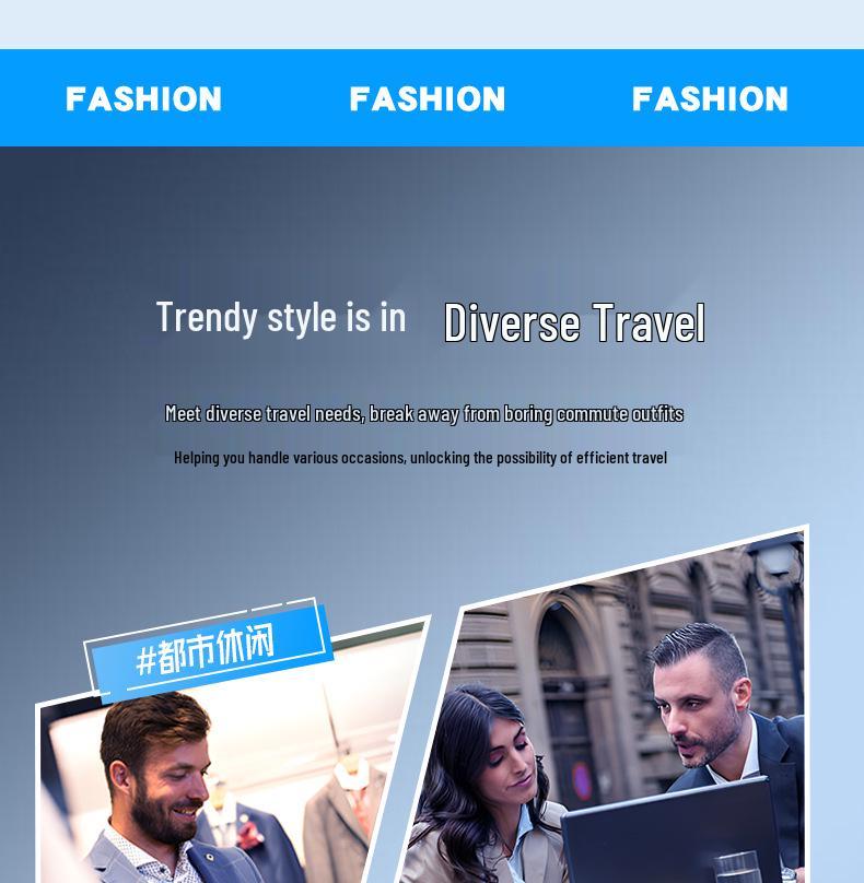 Men's High-End Expandable Backpack: Business Travel Laptop Bag, Lightweight and Stylish