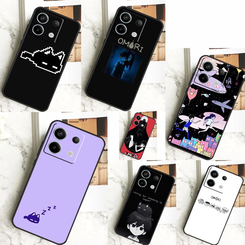 Omori Case For Xiaomi Redmi 12 13 C 9C 10C Redmi Note 13 Pro 9 10 11 12 9S 10S 11S 12S Back Cover