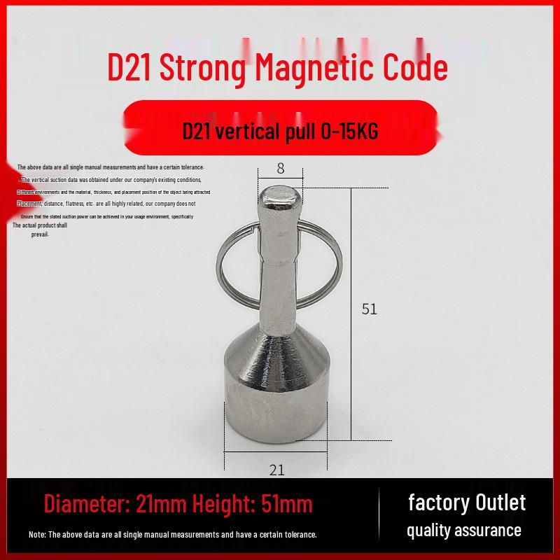 High Strength Neodymium Keychain Pendant – Powerful Stainless Steel Magnet with Strong Suction Force.