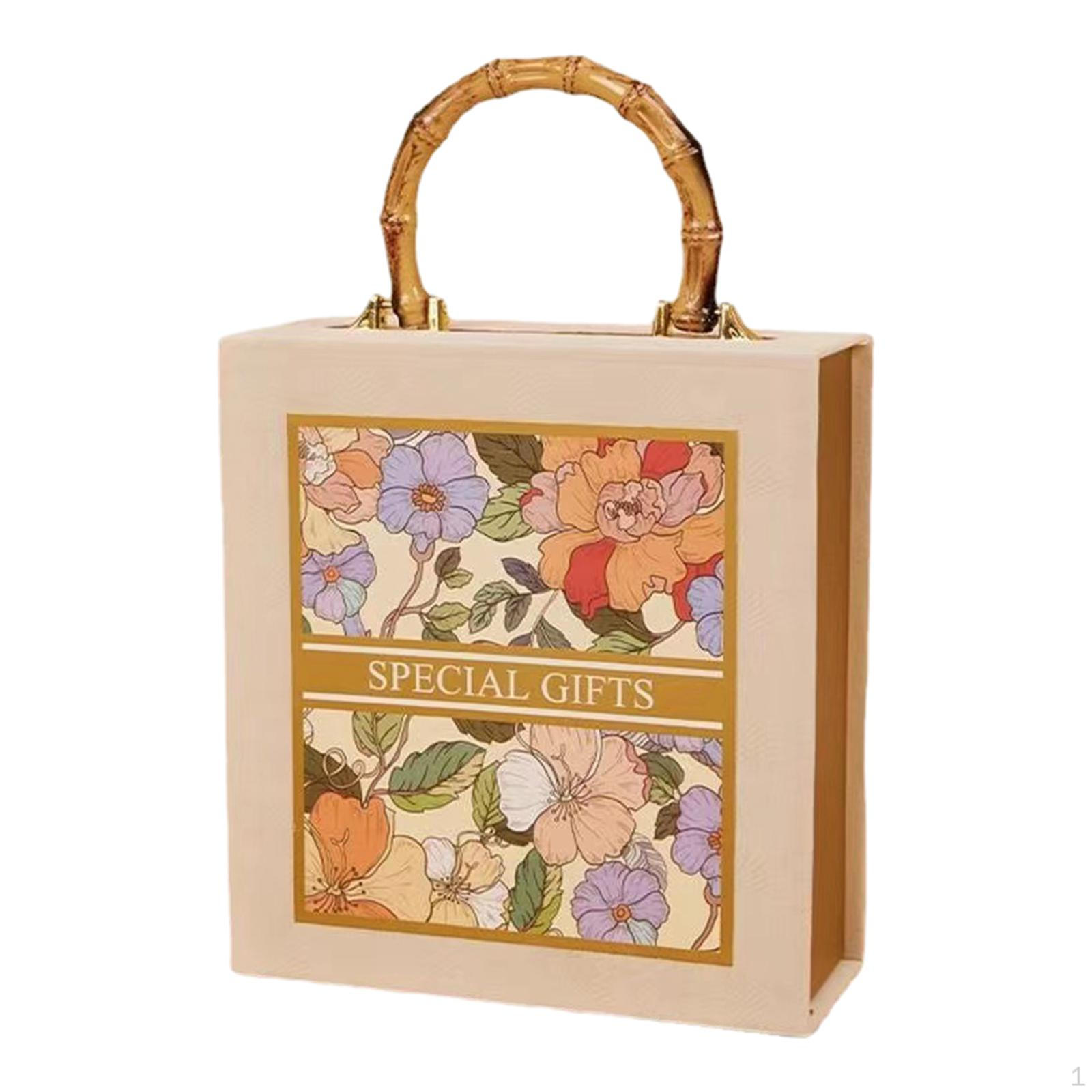 

Подарочная коробка для подружки невесты, свадебный мешочек для конфет, принадлежности для невесты с ручкой для вечеринки шампанского