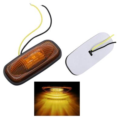 Universal 6 Colors LED Side Markers, Tape Fixed, Waterproof, Car Width, Display, Grille Marker,
