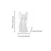 Angel Figurine Acrylic Decor Clear for Bedside Table, Holiday Display