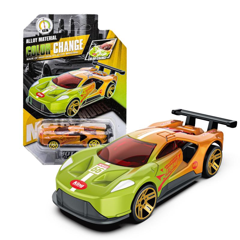 Water-Reactive Color-Changing Alloy Racing Car Model 1:60 Pull-Back Toy for Boys