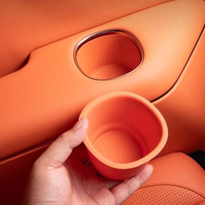 For Lynk&Co 900 Third Row Water Cup Silicone Storage Box Organize Waterproof Car Interior Modified Accessories