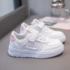 Leather children's white shoes girls board shoes 2025 spring and summer new fashion versatile classmates boys white casual shoes