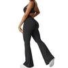 Women's Jumpsuit Color Sexy Backless Tight Fitting Elastic Sports Sleeveless Jumpsuit