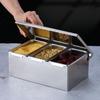 Multi Compartments Spice Storage Box Creative Seasoning Storage Jar  Home Organization