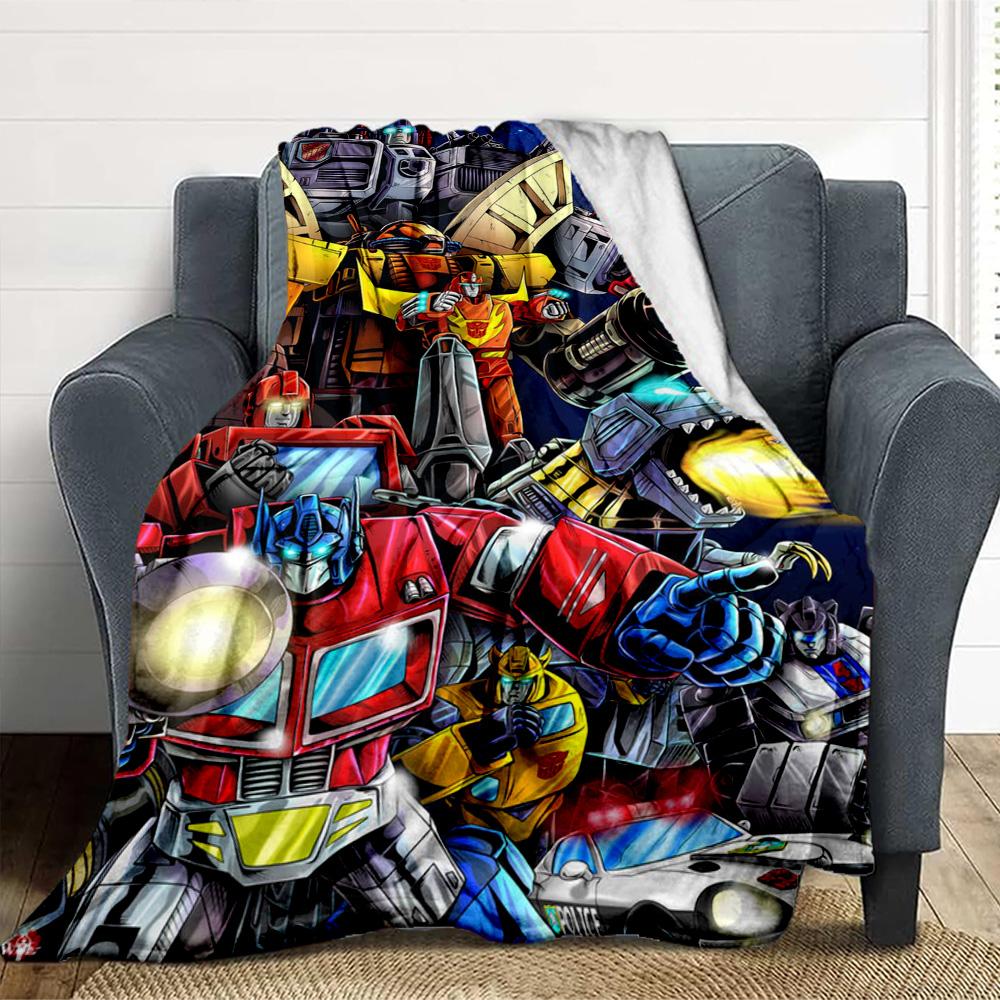 Transformers Flannel Blanket Throw Blanket Soft Warm Sofa Bed Camping Car Home Decor Unique Christmas Gift C9301794