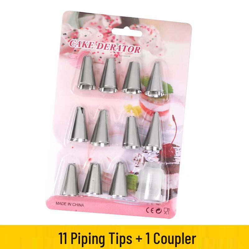 Disposable Piping Bag & Nozzle Baking Set