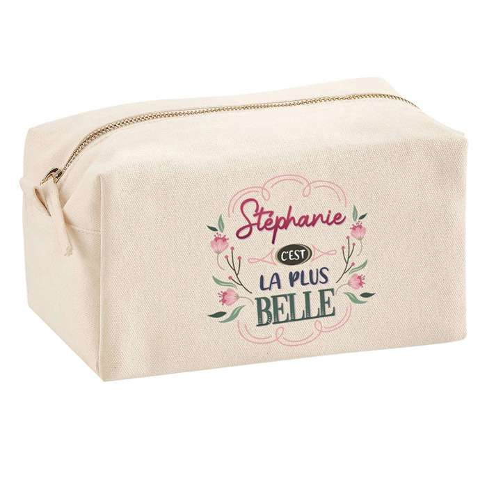 Trousse multifonction Stéphanie la plus belle Cadeau Anniversaire Noël Idée Personnalisé | Trousse Scolaire Fournitures Bureau