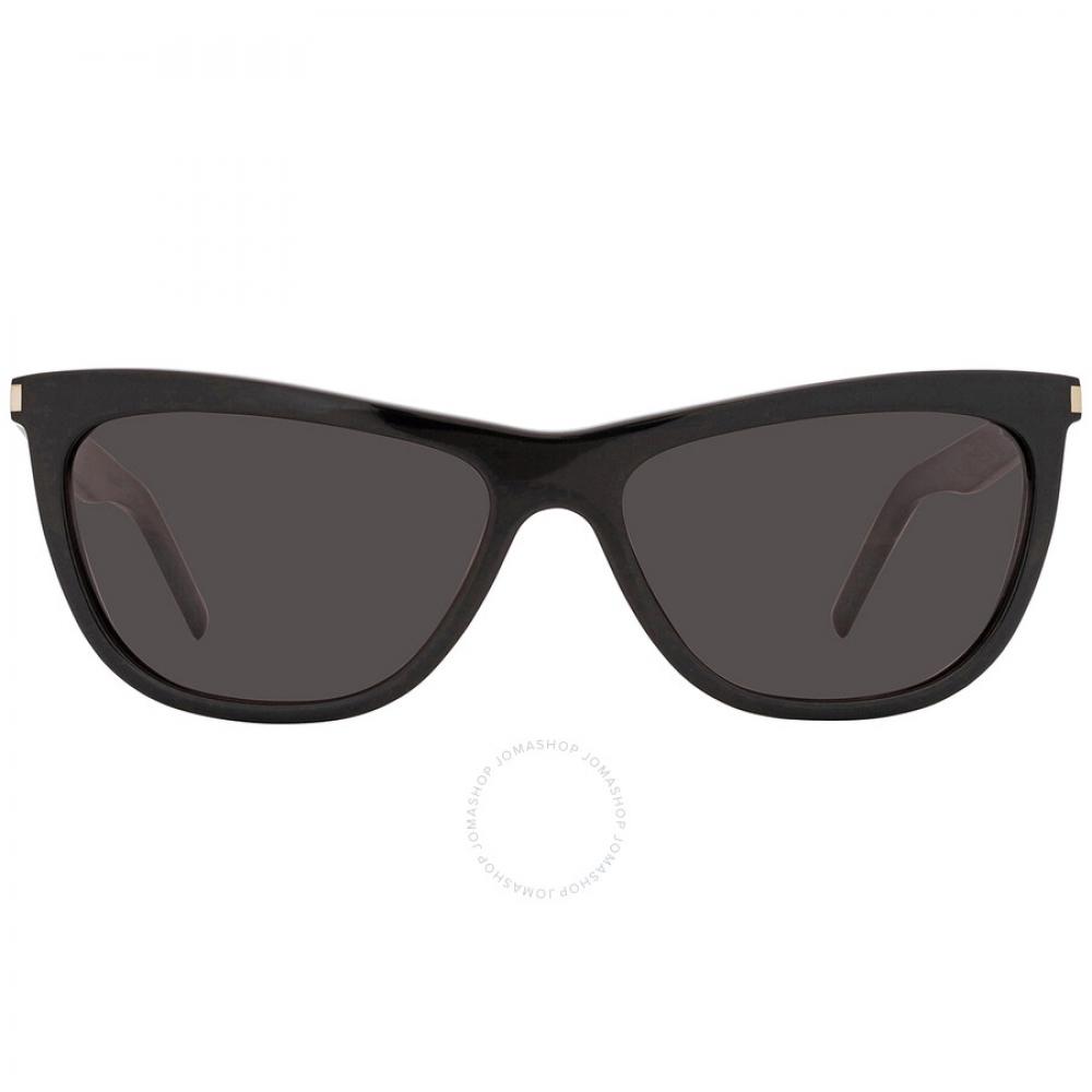 

Saint Laurent Dark Grey Cat Eye Ladies Sunglasses Sl 515 001 58