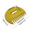 Garden leaf rake with comfortable handle, 10x11.8 plastic rake head, for raking leaves and spreading mulch, lightweight and durable yard tool