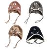 Soft Knit Baby Beanie Bow Decor Girl Hat Wind Proof Kids Hat  Kids
