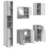 Bathroom Furniture Set 5 Pieces Grey Sonoma 61 X 35 X 64 Cm