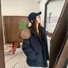 New Down Cotton Clothes Women's Short Hooded Sports Tooling Winter Coat Thickened Large Fur Collar Women's Cotton-padded Clothes
