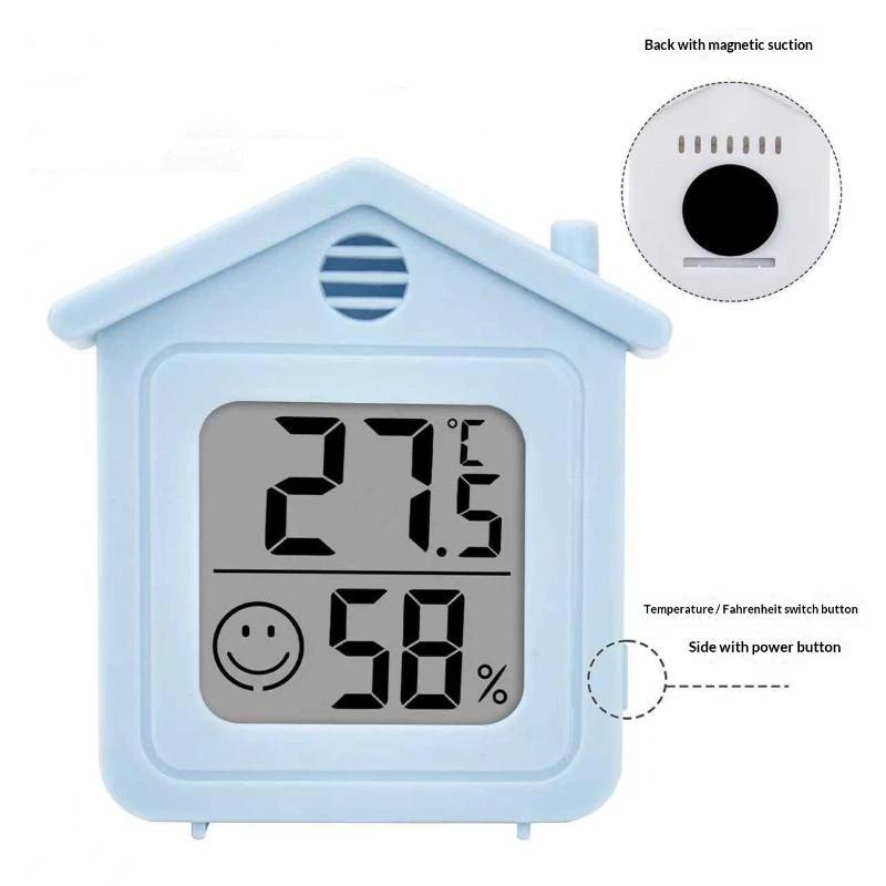 Mini Digital Temperature And Humidity Meter With Comfort Reminder Indoor Hygrometer Thermometer