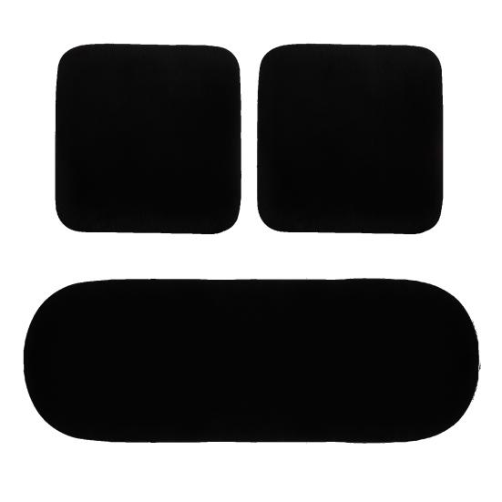 3 sztuk/zestaw zimowe pluszowe ciepłe antypoślizgowe poduszki na przednie tylne siedzenie samochodu zestaw poszewek