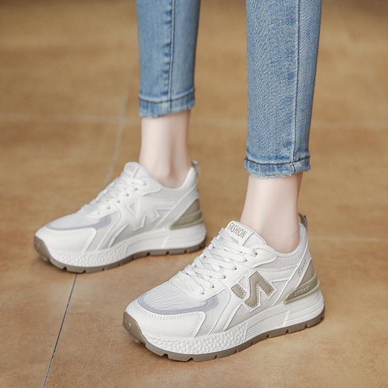 Pantofi cu talpă groasă N-caracter Forrest Gump pentru femei primăvara și toamna 2025 versiune coreeană de pantofi super cool de tată pantofi sport casual de alergare tip muffin