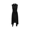 Veromoda 2025 Summer Single-Breasted Belted Irregular Hem Long Dress