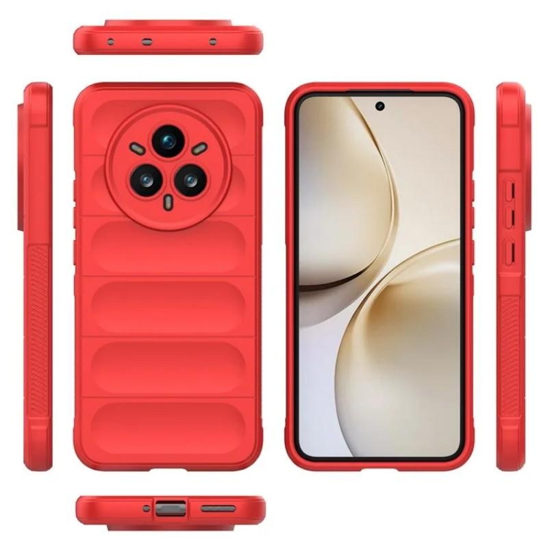 For Realme 14 Pro+ 5G TPU Case WANLONFENG HD Series Anti Slip Phone Cover with Tempered Glass