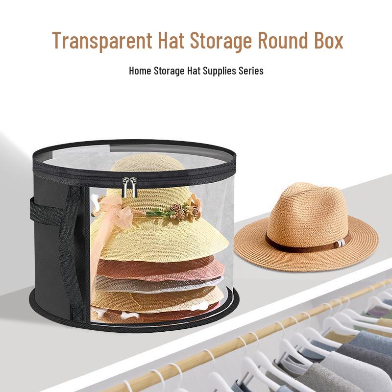 Foldable Cross-Border Hat Storage Bag with Handle