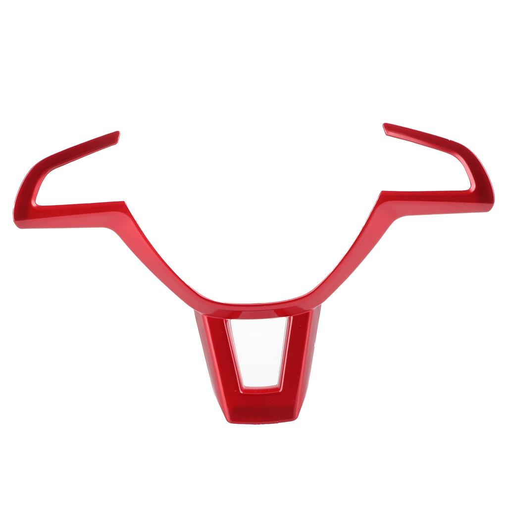 Steering Wheel Panel Cover Bezel Frame Trim Decor Fit for Skoda Octavia 2016?2019Red