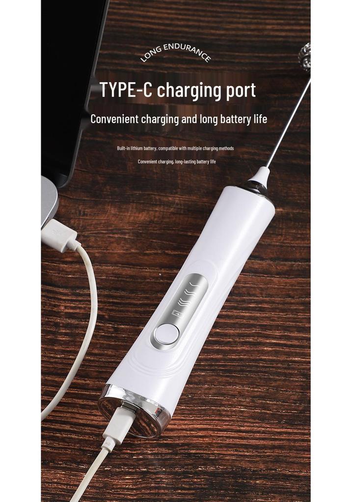 Compact Electric Handheld Milk Frother and Whisk
