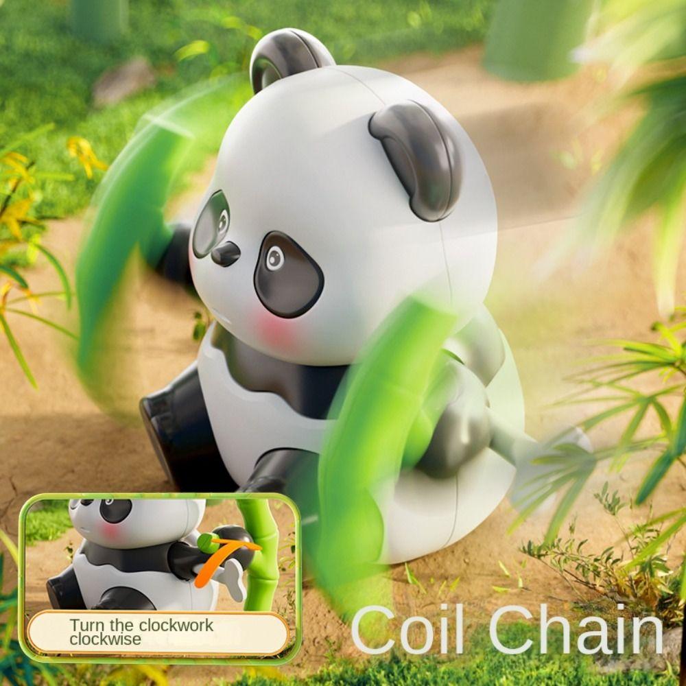 Interactive Wind up Panda Toy Animal Panda Clockwork Toys Guide Crawling Walking Panda Toy  Head-up