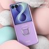 Case for Samsung Galaxy Z Flip 8, Shockproof Scratch-Resistant Protection with Buckle - Purple