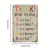 Vintage Metal Poster Office Wall Decor Motivational Quote Tin Sign