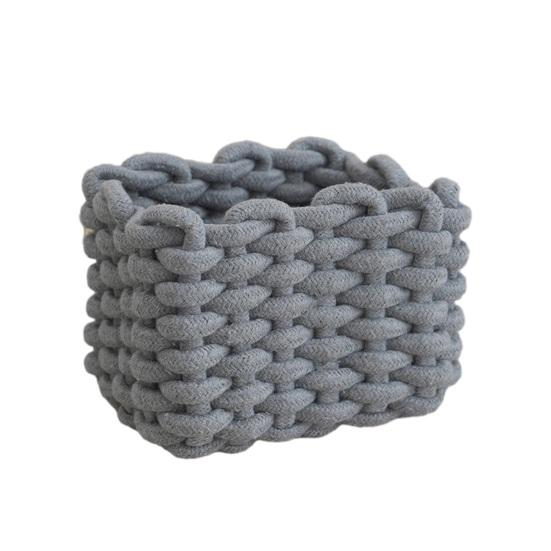 Makeup Beauty Tools Storage Basket Multifunctional Dresser Storage Basket Compact Size Cotton Rope Small Woven Organizer