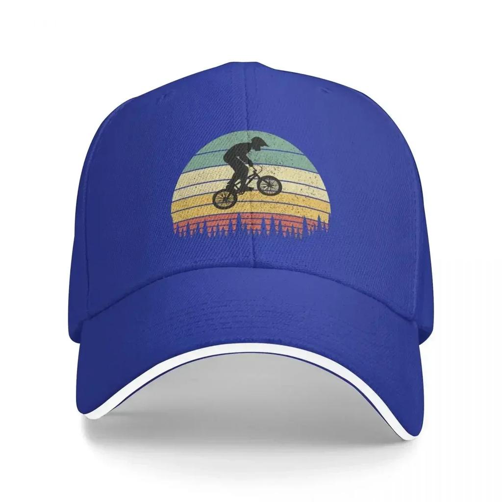 BMX Bike Boy Jumping Over Trees at Sunset Baseball Cap New In The Hat Hat Luxury Brand Golf Wear Vintage Girl Unisexs