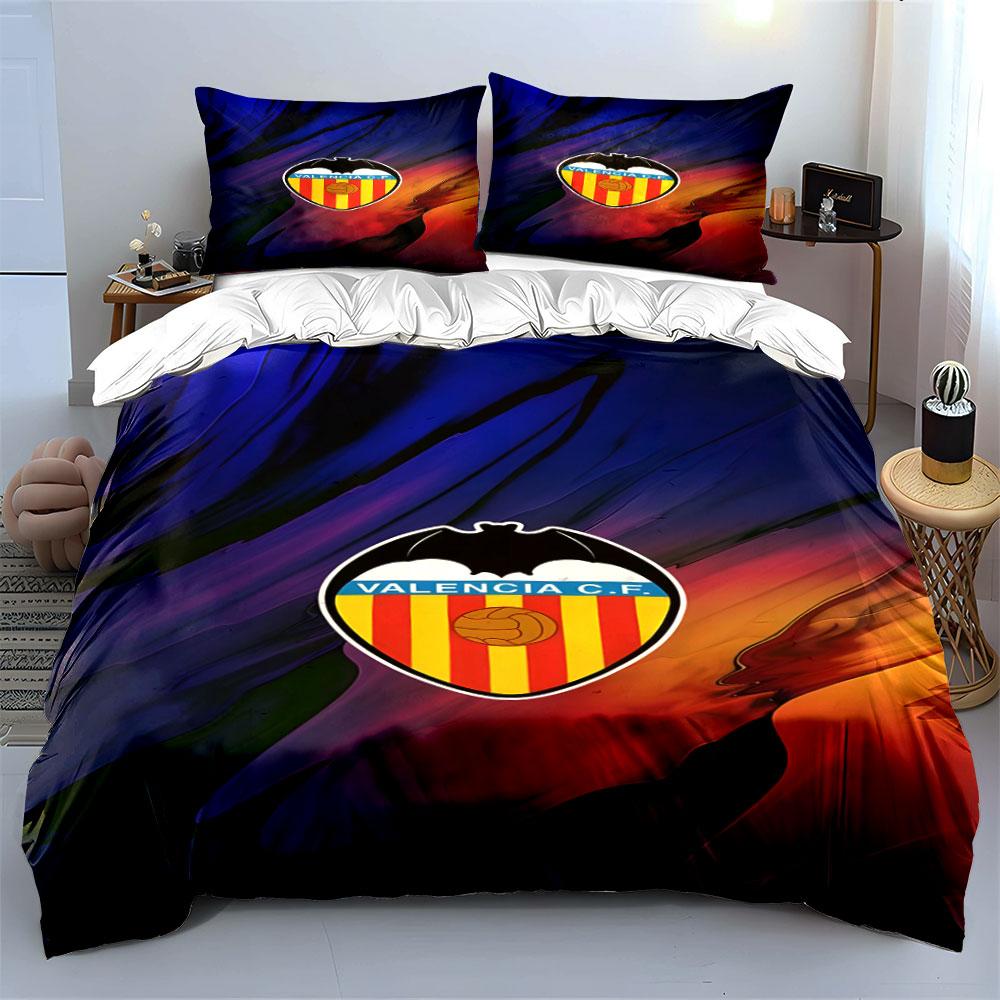 Valencia C.F. Badge Pattern. Bedding Sets Duvet Cover Sets Duvet Covers Pillowcases(1 * Duvet Cover 2 * Pillowcases Without Duvet Insert)