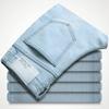 Mens Slim Fit Jeans Casual Skinny Denim Pants Lightweight Trousers Young Men Plus Size Available