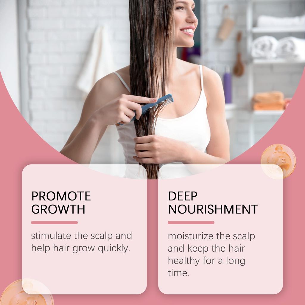 Haaröl Wachstumsspray Minze Haarstärkungsspray Nährend für Splissige Geschädigte Haarfollikel Für Haarwachstum Mit Wurzelkamm 50ml