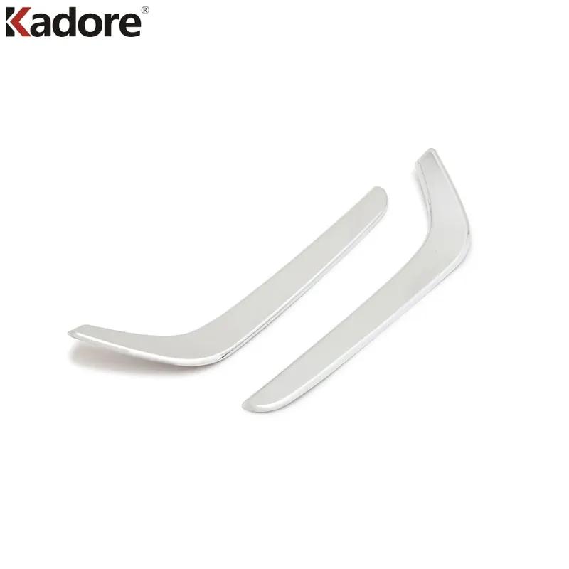 For Honda CRV CR-V 2017 2018  Chrome Car Front Fog Light Lamp Eyebrow Cover Trim Head Foglight Eyelid Trims Accessories