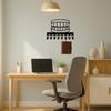 Minimalist Dental Key Holder Wall Hooks Single Piece Metal Wall Art Decor