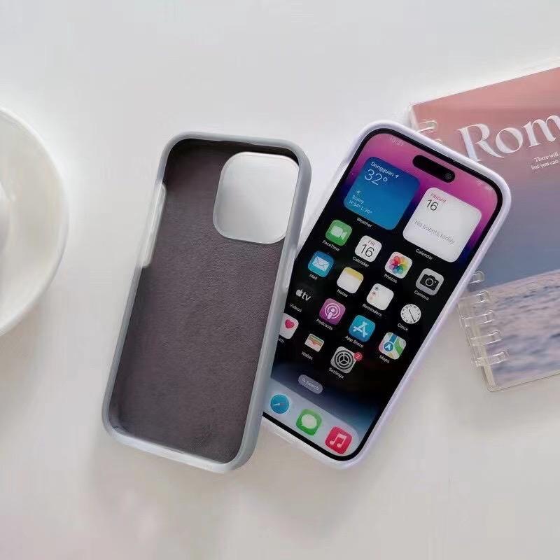 Fashion Jelly Phone Case For Iphone 14 13 12 Pro Max 3d Side Keys Higher Camera Convex Fluorescent Color Shockproof Cover