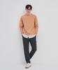 BASIC HOUSE Uni Recycled Semi-Overfit Sweatshirt Orange Lwts0101