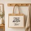 Cabas jute - PLANETEE - Collection « J'peux pas minimaliste » - Toile de jute et coton - 21 L (43×33×21 cm) - Anses 65 cm