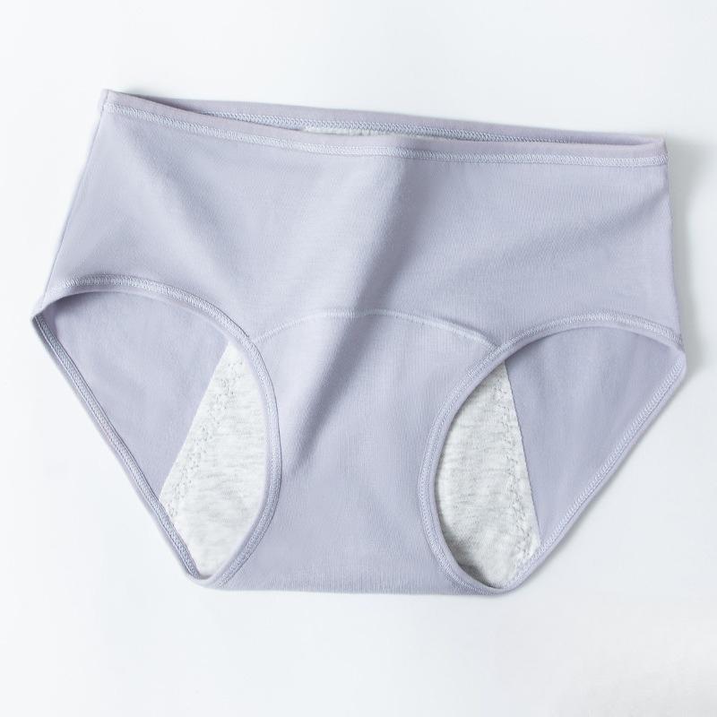 Damen Frühling und Herbst Auslaufsichere Mittelhohe Taille Physiologische Unterwäsche