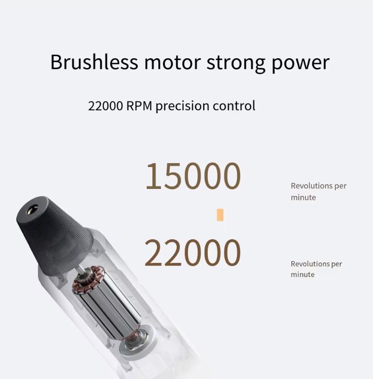 Xiaomi Mijia Smart Electric Grinding Pen Brushless Motor Fast Carving Polishing Burnishing Drilling Mini Grinder Home Tool