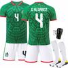 26 Mexico Main No. 14 Jersey 11 Jimenez 9 Raul Football Suit Children Adult Jersey