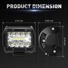 LED Light Pods, AAIWA 4 Inch 120W LED Light Bar 12000LM Spot Flood Combo Off Road Light Triple Row LED Work Light Driving Fog Light for Pickup Truck