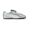 Puma Tackle Retro Leather Color Block Round Toe Thin Sole Unique Tongue Design Casual Shoes Unisex Sneakers Silver White 409116-01