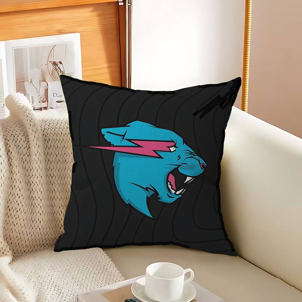 Game Blogger M-Mr B-Beastes Pillow Anime Pillow Sofa Bed Head Pillow Cover Cushion Cover 45x45 cm Fashion