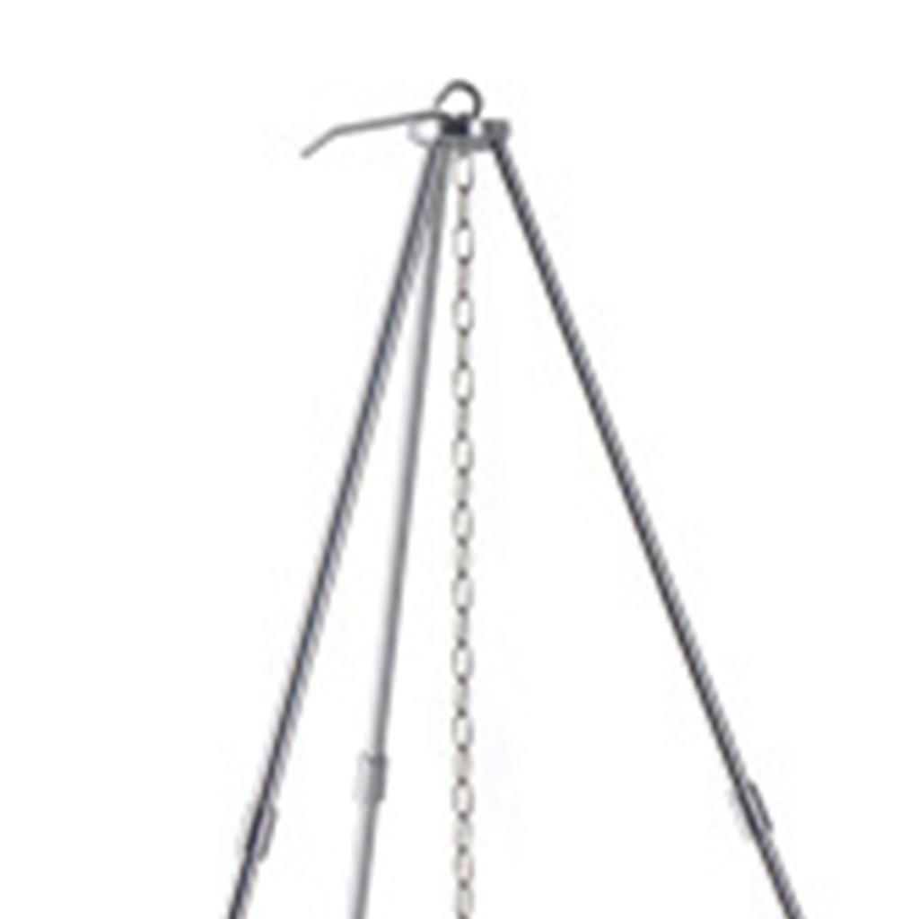 Cooking Tripod Foldable Campfire Tripod with Chain and Carrying Bag Aluminum Alloy for Outdoor