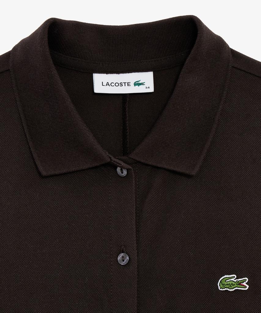 Lacoste Women'S Fit-And-Flare Short Sleeve Pique Dress Ef211E-56G 3La